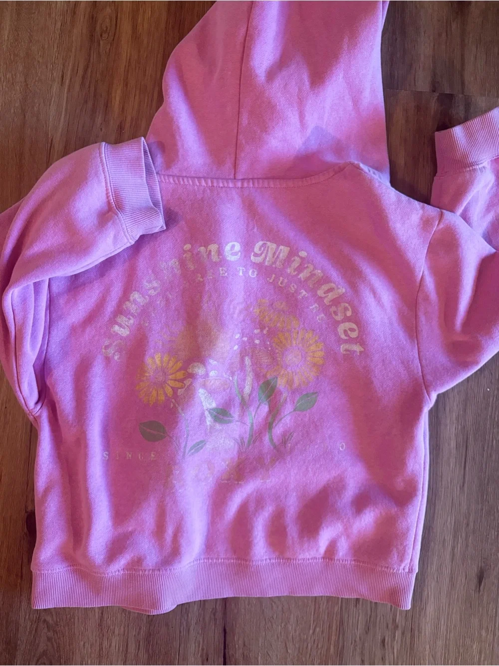 Roxy Girls Sunshine Mindset Floral Zip-Up Hoodie